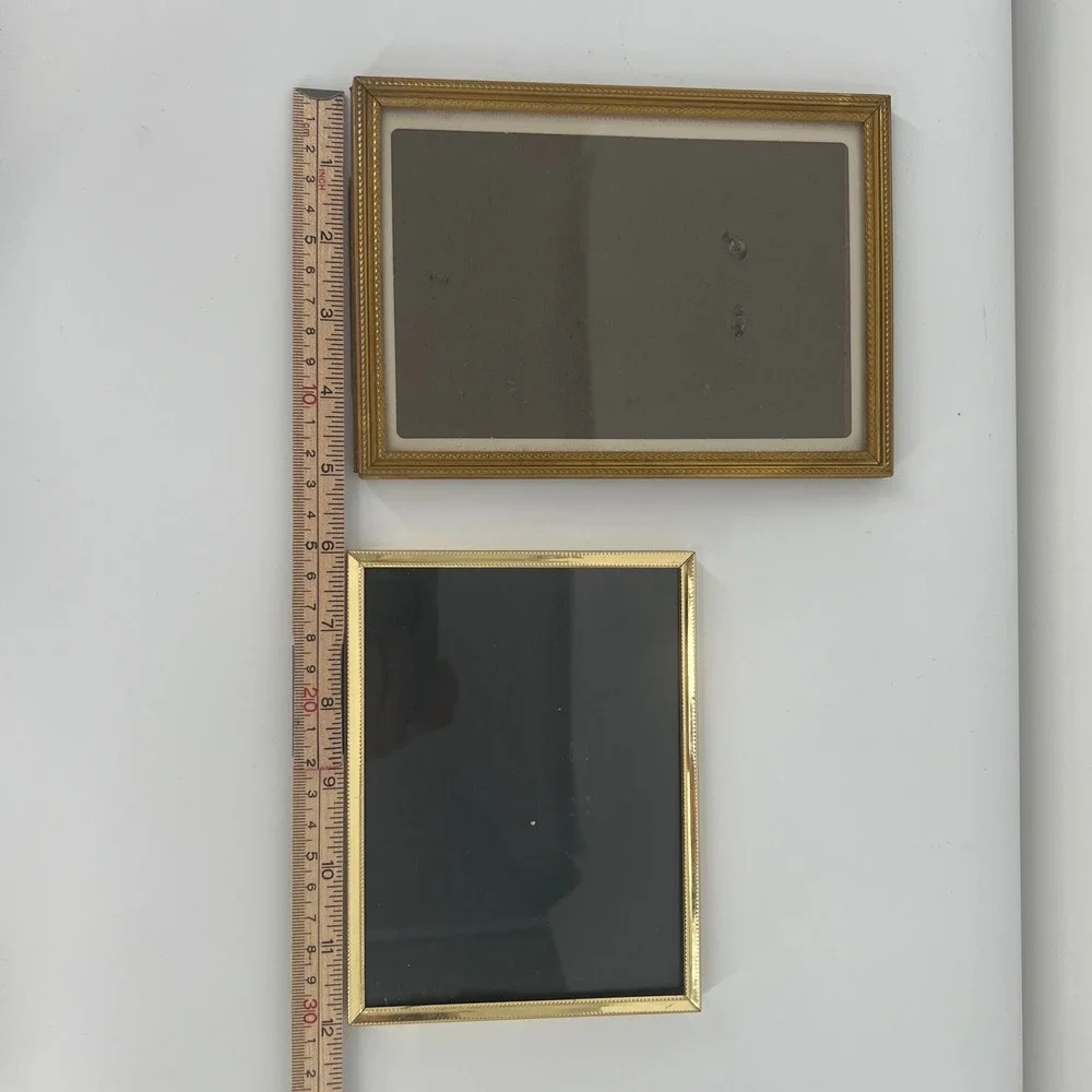 Vintage Picture Frame Set Metal Gold Hollywood Regency Gallery Wall 5x7 4x6